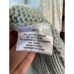 Sablyn Women's Cotton Silk Cashmere Chunky Knit Julie Sweater in Ledge XS Green Photo 4