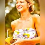 NEW Free People x Beth Richards delray 70’s floral bikini top, purple, size XS Purple Photo 1