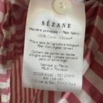 Sezane Striped Button Down Shirt Long Sleeve Cotton Top Size 38 Red Photo 3