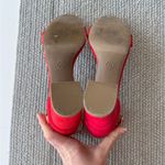 Merona  Red Block Heel Ankle Strap Strappy Low Heel Dress Sandals Sz 7.5 Photo 7