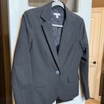 NEW YORK & CO Classic Gray Pinstripe Blazer Size 6 Photo 1