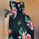 No Boundaries  Black Floral Wide Leg Pants Photo 6