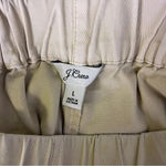 J.Crew  Khaki Wide Leg Pants Women’s Ankle Pull On Astrid Size Large Photo 5
