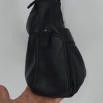 Aurielle Womens Leather Double Top Zippered Compartment‎ Shoulder Handbag Black Photo 5