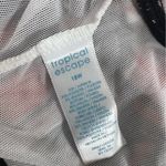 Tropical Escape  Womens Plus Triple Tiered Orange Miami Palm Swimsuit Photo 5