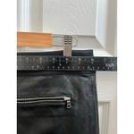 Ann Taylor Black Diamond Quilted Faux Vegan Leather Knit Waist Skirt 6 Small Photo 9