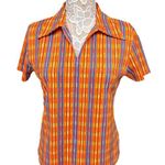 Vintage Giordano Ladies Vintage Mesh Stripe Polo Top Photo 0