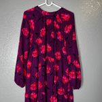 A New Day Dark Purple Floral Tiered Dress - , Womens Size S, Lightweight Photo 3