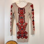 Free People  Aztec Princess Bodycon Dress long Sleeve Tribal Mini Size XS Photo 1