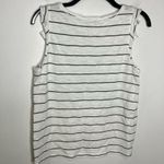 Lilla P 100% cotton ruffle sleeve tank top white size medium Photo 4