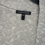 Eileen Fisher  Linen Blend Long Cardigan Womens Size L Oatmeal Ivory Photo 1