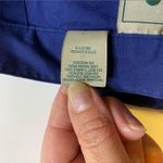 EMS Navy Blue Floral Side Zip Crop Pants Sz 8 Photo 7