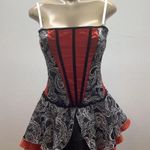 This Seductive Size Medium Red Burlesque Dress With Removable Straps. Photo 0