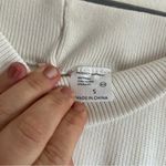 Boutique Women’s  V Neck Wide / Flare Leg White Sweater Set Size Small Photo 12