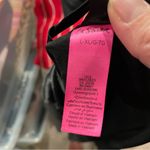 La Senza Black silky satin wine lace trim kimono robe whimsigoth midi Photo 5