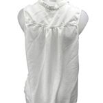 Cloth & Stone Anthropologie  White Sleeveless Button Up Shirt Blouse Tank Top L Photo 1