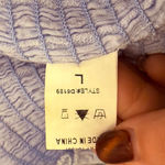 In the Beginning  Women’s Light Blue Off Shoulder Smocked Dress Size L Photo 4