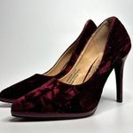 Penny Loves Kenny Women's Opus PL Stiletto Pumps in Wine Crushed Velvet Photo 0