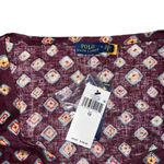 Ralph Lauren Polo  Block-Print Linen‎ Button-Front Top Size 12 Photo 8