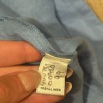 Neiman Marcus  100% Linen Wrap Blouse Size Medium Photo 3