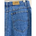 Lee Vintage  Denim Midi Maxi Skirt 100% Cotton 14 Med USA Pockets Modest Church Photo 3