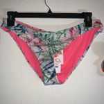 Becca  ETC Lush Lagoon Bikini Bottoms with Shirred Sides Size Large Photo 0
