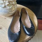 Chloé Chloe Lauren Scalloped Ballet Flats in Black Size 37.5 Photo 0