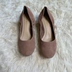 Nine West  Taupe Faux Suede Heels Size 7M Photo 1