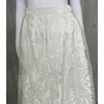 Marina white sheer floral maxi skirt with tulle wedding large Photo 7