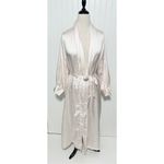 Bert Yelin For Iris Vintage Long Sleeve Collar Sleeping Robe Pink ILGWU Small Photo 12