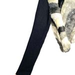 Cliche Faux Fur Black Sleeve Sweater Jacket size XL Gray Cream size XL Photo 3