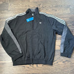Adidas  Jacket Zip-Up Black Windbreaker Photo 0