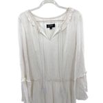 Glamour White Bohemian Maxi Dress Boho Festival Gypsy‎ Bride Beach Peasant Sz 14 Size M Photo 6