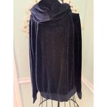 Juicy Couture  Velour Track Jacket Womens Large Blue Full Zip Hoodie Velvet Y2K Photo 1