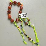 Free People Ariana Ost The Sand Dripp Hair Tie in Lime Green NWT Bracelet Photo 11