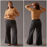 Anthropologie Pilcro Slouchy Chino Wide Leg Pants in Sundrenched Black 25 Photo 1