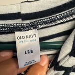 Old Navy  Navy and White Striped Crewneck Sweater Photo 4