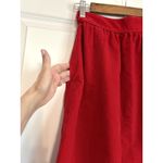 The Villager Vintage Velvet Skirt, size 4/6 *see measurements Red Photo 1