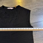 Rebecca Taylor Black Sleeveless Top Mesh Silk Trim High Low Hem Size S Photo 6