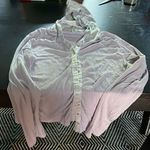 Pj Harlow purple long sleeve hoodie in cotton/satin lined medium. GUC. Photo 0