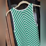 Gianni Bini  Crochet Knit midi dress Courtney Chevron CrewNeck Sleeveless coverup Photo 5