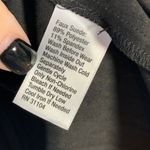 Kaari Blue  Faux Suede Black Open Front Vest size xl Photo 2