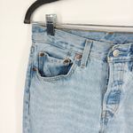 Levi's Levi’s 501 Jeans Original Fit Size 27 Light Wash Distressed Straight Leg Photo 4