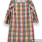 Crown & Ivy  size XS women’s multicolor plaid casual dress 3/4 sleeve summertime Photo 10