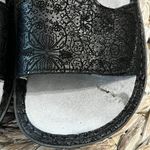 Alegria Vik Black Shimmer Tooled Leather Trellis Sandals Size 10/11 US 41EU Photo 1