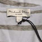 Michael Stars NWT  Veil Grey Striped Sleeveless Zabrina Tank Size L Photo 3