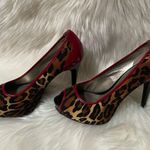 Guess Sexy  red Cheetah heels Photo 0