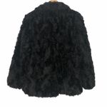 Theory  Black Clairene Jackson Faux Fur Jacket Coat Large Photo 2