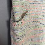 Halogen Nordstrom Neon Tweed Shift Dress Size 10 Metallic Neon White Pockets Photo 8
