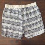Ellen Tracy Striped Blue and White Women’s Linen Shorts Photo 4